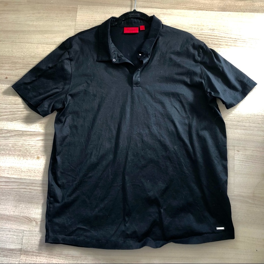 Hugo Boss black polo shirt, size XXL